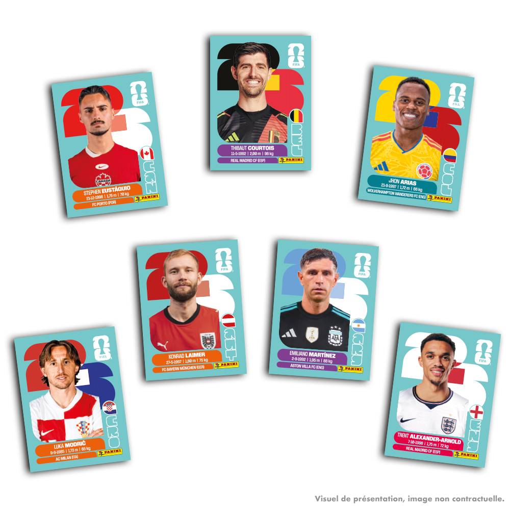 Coupe du monde Stickers - Boite de 50 pochettes